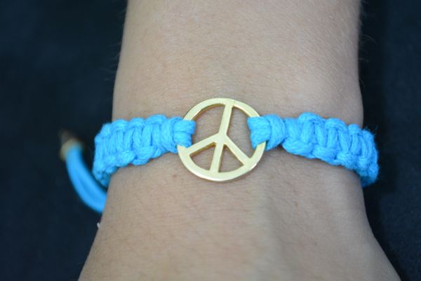 Pulseira macramê paz - P1227