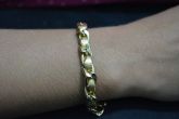 Pulseira transpassada dourada - P1203