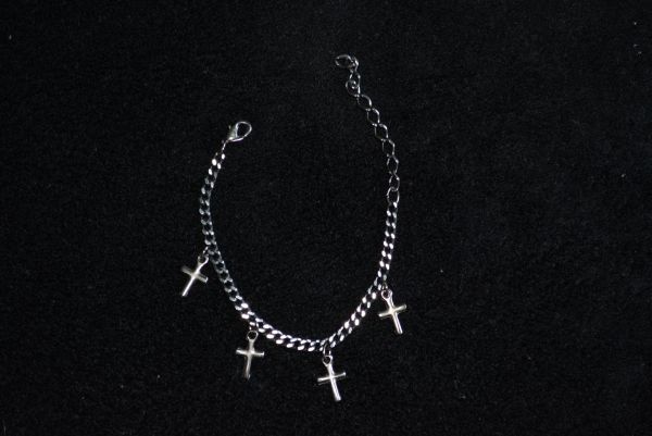 Pulseira cruz chumbo - P1346
