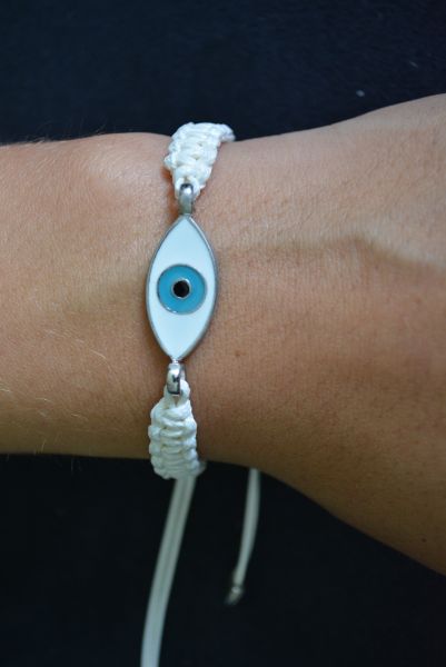 Pulseira olho grego macrame - P1220