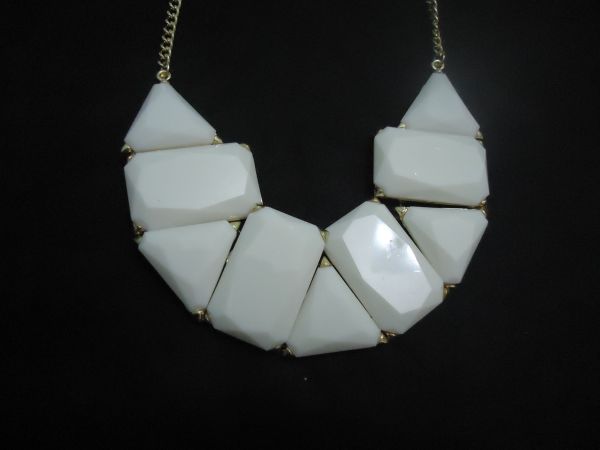 Maxi colar pedras retangulares - MC1209