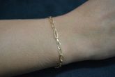 Pulseira folhada a ouro elos - SJK1210