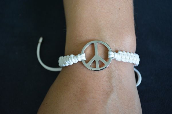 Pulseira macramê paz - P1222