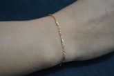 Pulseira folhada a ouro simples - SJI1265
