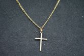 Colar cruz folhado a ouro - SJK1225