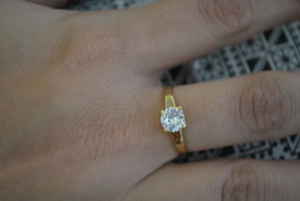 Solitario zirconia folheado - SJK15115