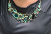 Maxi Colar pedras verdes - MC1213