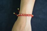 Pulseira strass macramê - P1208