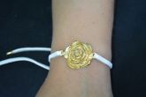 Pulseira rosa amarrada - P1338