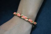 Pulseira transpassada dourada - P1203