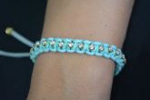 Pulseira strass macramê - P1208