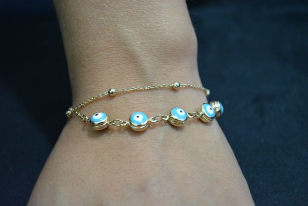 Pulseira olho grego mino - P1269