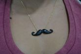 Colar Bigode preto - C1208