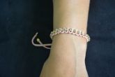 Pulseira strass macramê - P1208