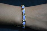 Pulseira transpassada dourada - P1203