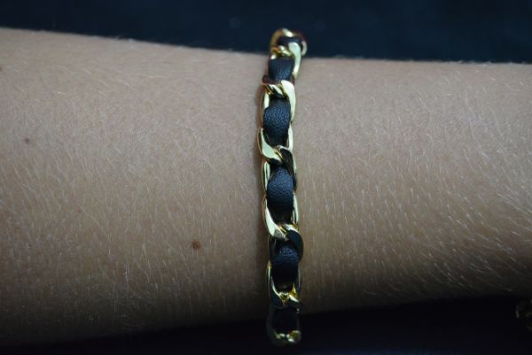 Pulseira transpassada dourada - P1203