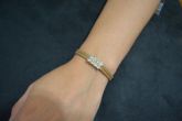 Pulseira brilhos dourada - P1602