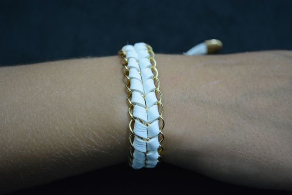 Pulseira trançada grande - P1202