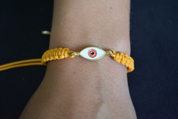 Pulseira olho grego macrame - P1220
