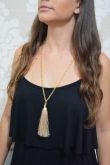 Colar tassel bege - C1621