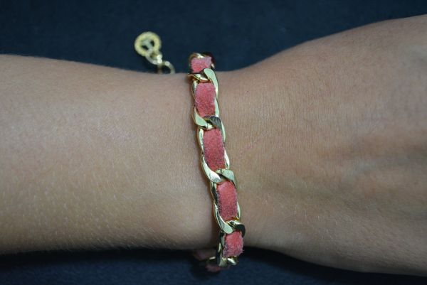 Pulseira transpassada dourada - P1203