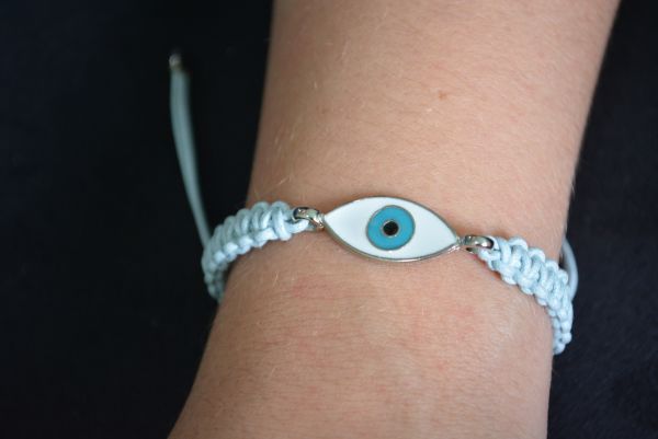 Pulseira olho grego macrame - P1220