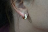 Brinco Argolinha strass - B1306