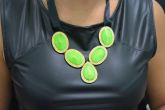 Maxi Colar verde com dourado - MC1221