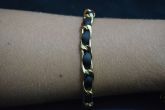Pulseira transpassada dourada - P1203