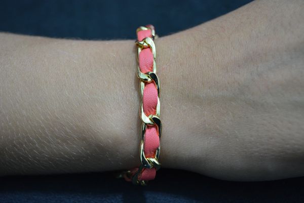 Pulseira transpassada dourada - P1203