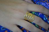 Anel folheado a ouro - SJK15121
