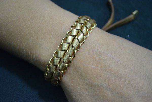 Pulseira trançada grande - P1202