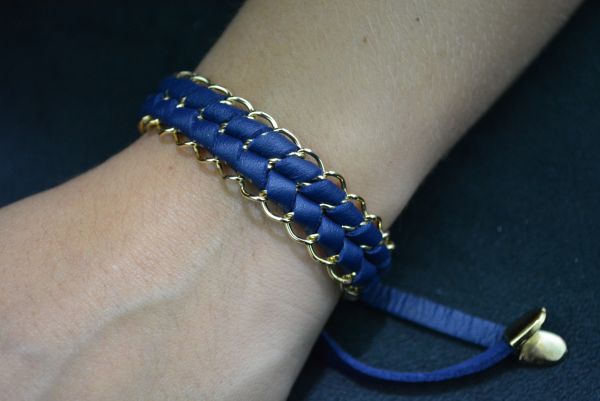 Pulseira trançada grande - P1202