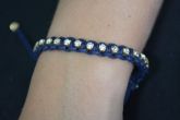 Pulseira strass macramê - P1208