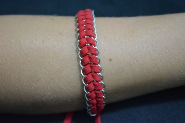 Pulseira trançada grande - P1202