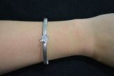 Pulseira estrela prateada mola - P1375