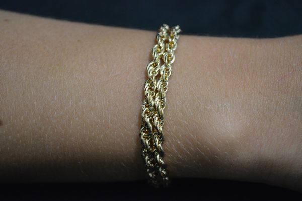 Pulseira dupla corrente - P1340