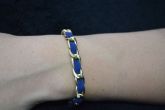Pulseira transpassada dourada - P1203