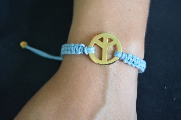Pulseira macramê paz - P1227
