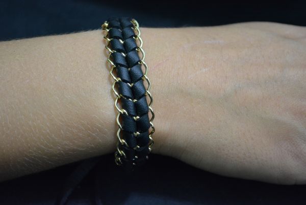 Pulseira trançada grande - P1202