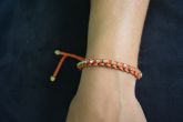 Pulseira strass macramê - P1208