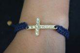 Pulseira cruz macramê - P1339
