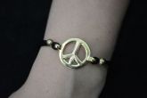 Pulseira cetim peace - P1354