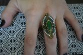 Anel turquia verde - A1404