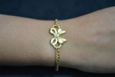 Pulseira laço com strass - P1313