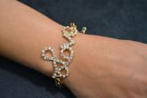 Pulseira LOVE strass - P1317