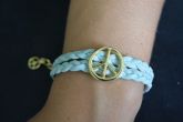 Pulseira trançada paz - P1212