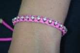 Pulseira strass macramê - P1208