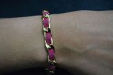 Pulseira transpassada dourada - P1203