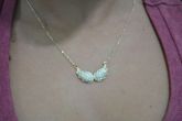 Colar Asas strass pequeno - C1216